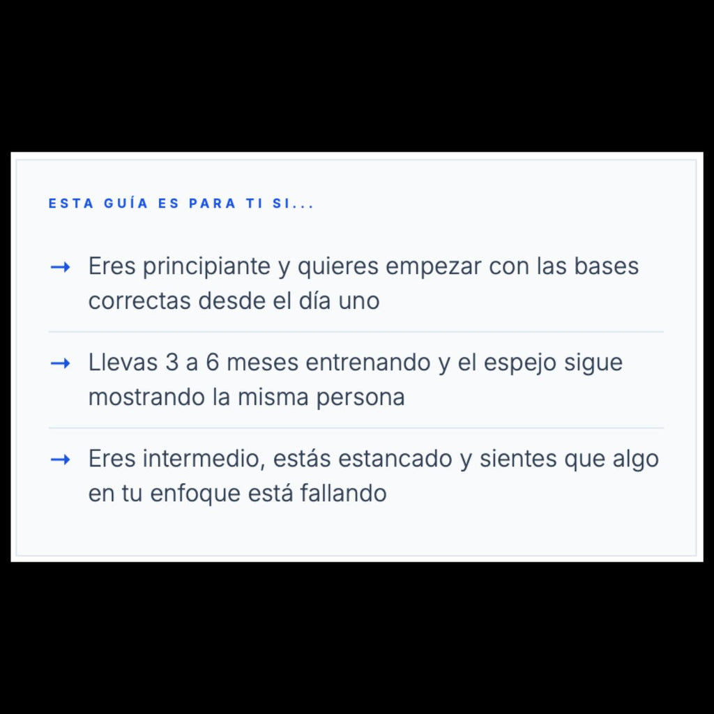 Para de Entrenar a Ciegas — Guía Base Vol. I