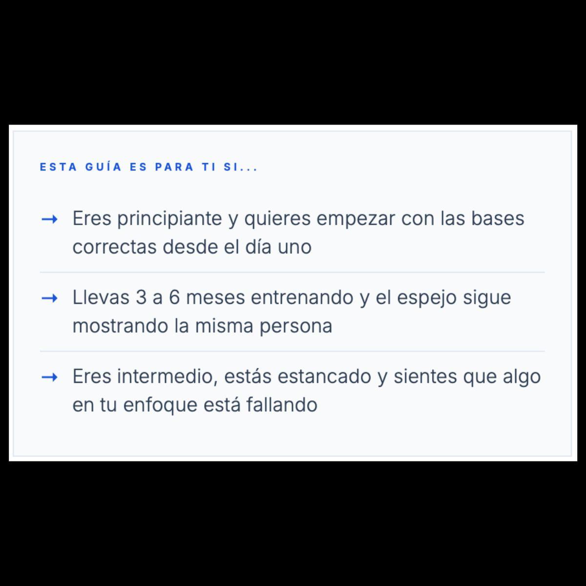 Para de Entrenar a Ciegas — Guía Base Vol. I
